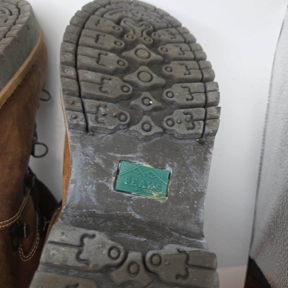 Sturdy Brown Leather‎ Men's Hiking Boots - Picture 10 of 11